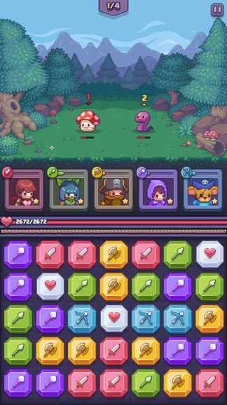 Fight Critters and Collect Heroes in Match Land