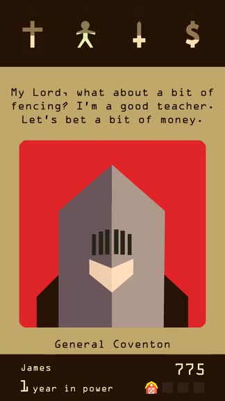 You're the King of Your Own Kingdom in Reigns by Devolver Digital